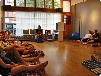Julie explains stages of labor.